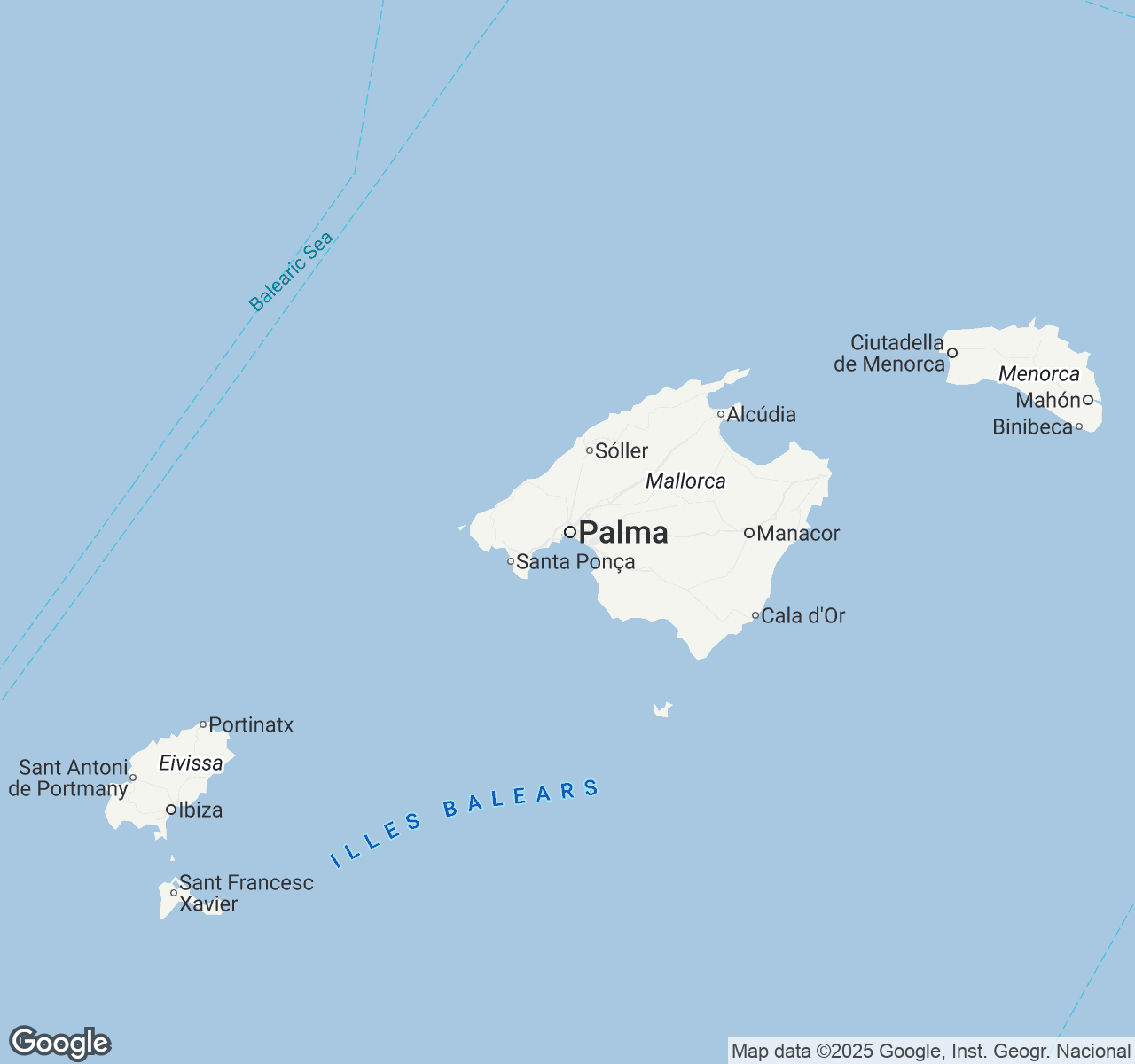 Map of Palma de Mallorca